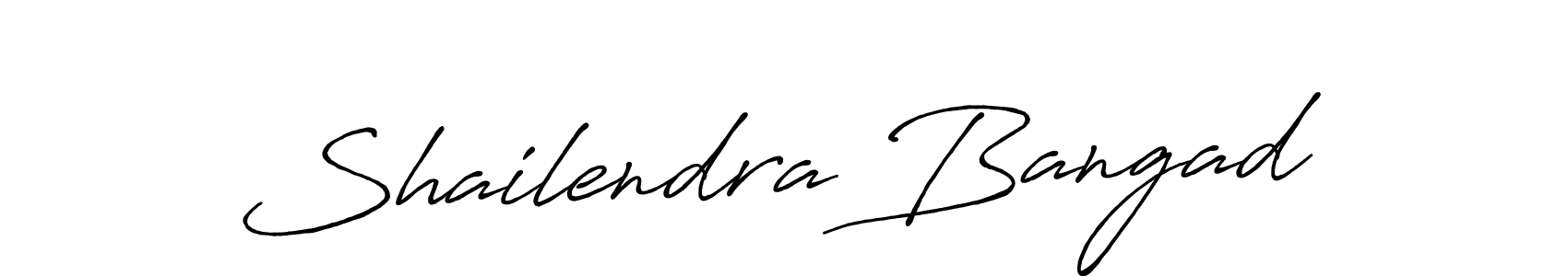 Shailendra Bangad stylish signature style. Best Handwritten Sign (Antro_Vectra_Bolder) for my name. Handwritten Signature Collection Ideas for my name Shailendra Bangad. Shailendra Bangad signature style 7 images and pictures png