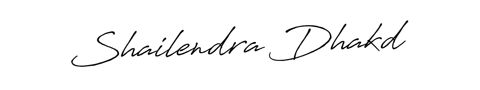 Design your own signature with our free online signature maker. With this signature software, you can create a handwritten (Antro_Vectra_Bolder) signature for name Shailendra Dhakd. Shailendra Dhakd signature style 7 images and pictures png