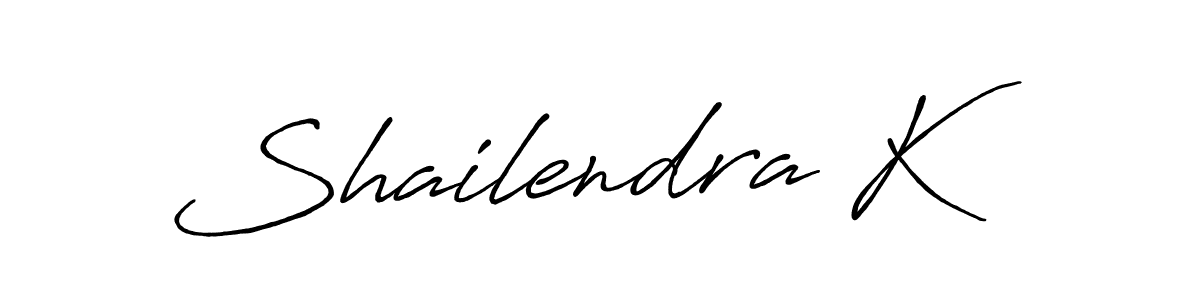 Antro_Vectra_Bolder is a professional signature style that is perfect for those who want to add a touch of class to their signature. It is also a great choice for those who want to make their signature more unique. Get Shailendra K name to fancy signature for free. Shailendra K signature style 7 images and pictures png