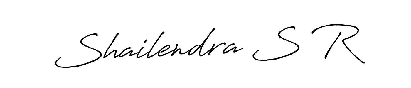 Use a signature maker to create a handwritten signature online. With this signature software, you can design (Antro_Vectra_Bolder) your own signature for name Shailendra S R. Shailendra S R signature style 7 images and pictures png