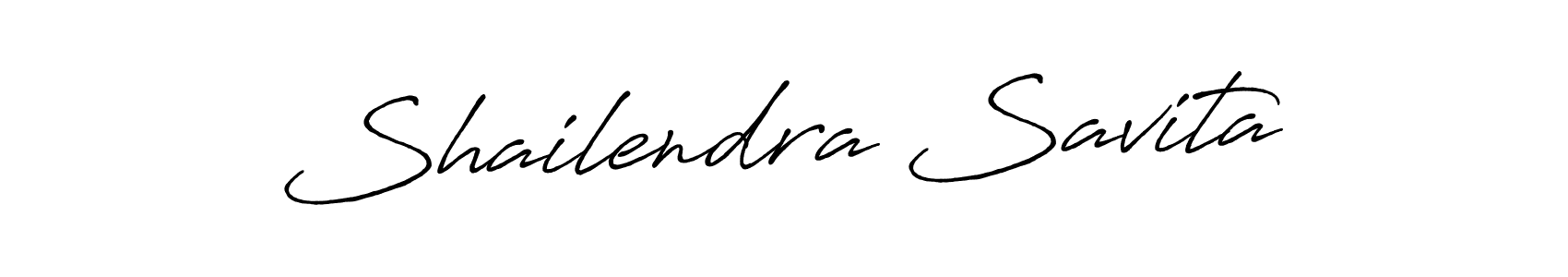 How to make Shailendra Savita name signature. Use Antro_Vectra_Bolder style for creating short signs online. This is the latest handwritten sign. Shailendra Savita signature style 7 images and pictures png