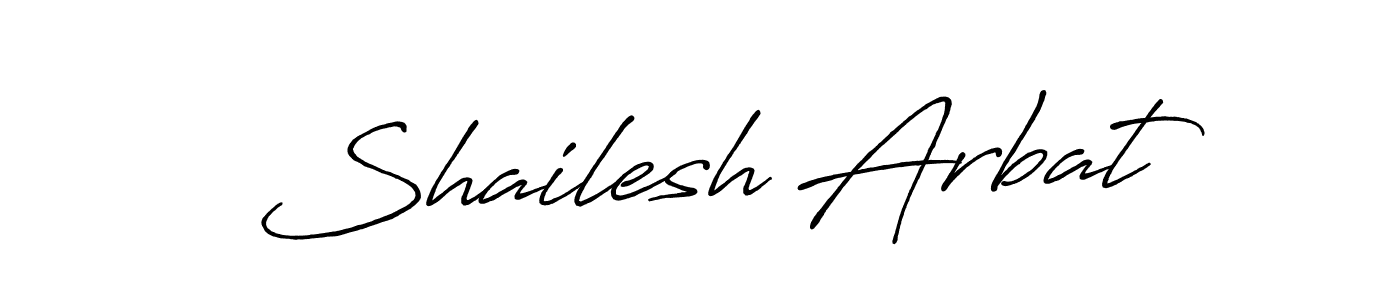 if you are searching for the best signature style for your name Shailesh Arbat. so please give up your signature search. here we have designed multiple signature styles  using Antro_Vectra_Bolder. Shailesh Arbat signature style 7 images and pictures png