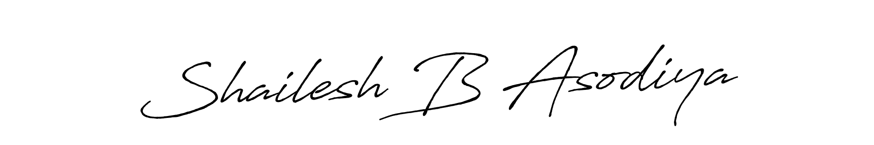 if you are searching for the best signature style for your name Shailesh B Asodiya. so please give up your signature search. here we have designed multiple signature styles  using Antro_Vectra_Bolder. Shailesh B Asodiya signature style 7 images and pictures png