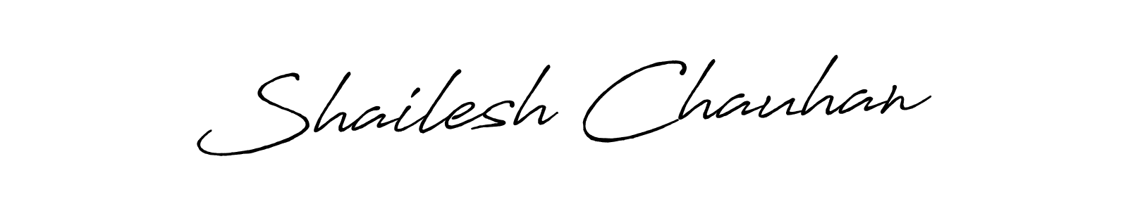 Use a signature maker to create a handwritten signature online. With this signature software, you can design (Antro_Vectra_Bolder) your own signature for name Shailesh Chauhan. Shailesh Chauhan signature style 7 images and pictures png