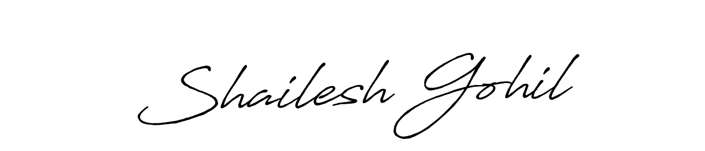 You can use this online signature creator to create a handwritten signature for the name Shailesh Gohil. This is the best online autograph maker. Shailesh Gohil signature style 7 images and pictures png