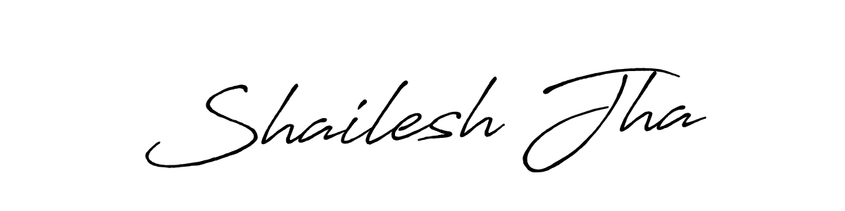 It looks lik you need a new signature style for name Shailesh Jha. Design unique handwritten (Antro_Vectra_Bolder) signature with our free signature maker in just a few clicks. Shailesh Jha signature style 7 images and pictures png