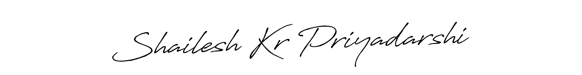 Shailesh Kr Priyadarshi stylish signature style. Best Handwritten Sign (Antro_Vectra_Bolder) for my name. Handwritten Signature Collection Ideas for my name Shailesh Kr Priyadarshi. Shailesh Kr Priyadarshi signature style 7 images and pictures png