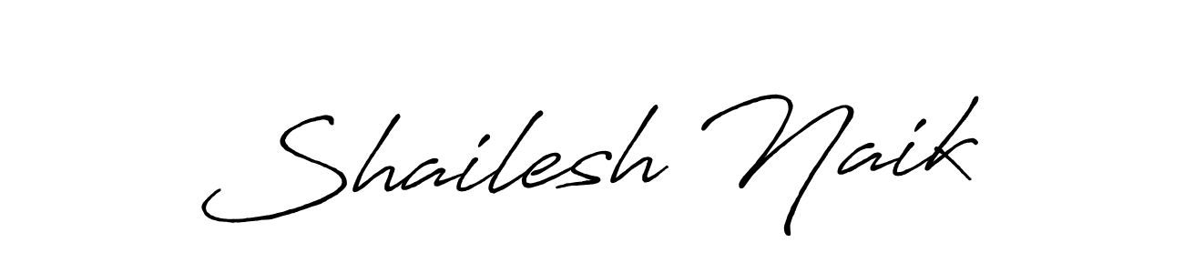 Design your own signature with our free online signature maker. With this signature software, you can create a handwritten (Antro_Vectra_Bolder) signature for name Shailesh Naik. Shailesh Naik signature style 7 images and pictures png