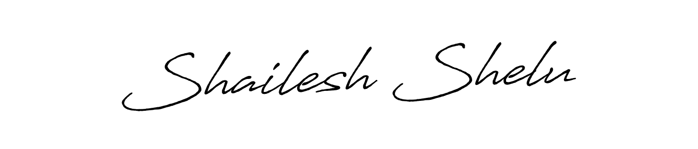 The best way (Antro_Vectra_Bolder) to make a short signature is to pick only two or three words in your name. The name Shailesh Shelu include a total of six letters. For converting this name. Shailesh Shelu signature style 7 images and pictures png