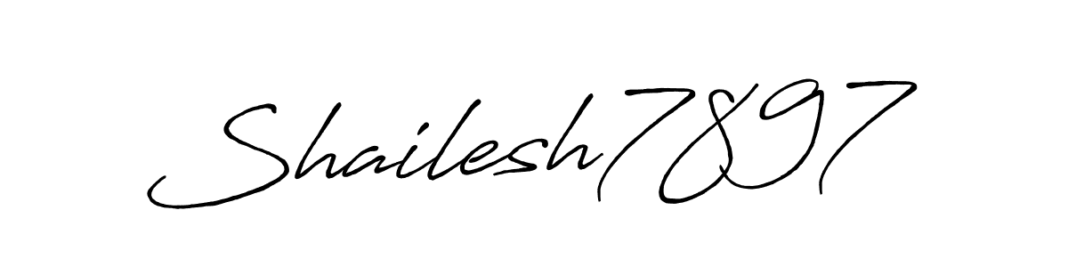 Shailesh7897 stylish signature style. Best Handwritten Sign (Antro_Vectra_Bolder) for my name. Handwritten Signature Collection Ideas for my name Shailesh7897. Shailesh7897 signature style 7 images and pictures png