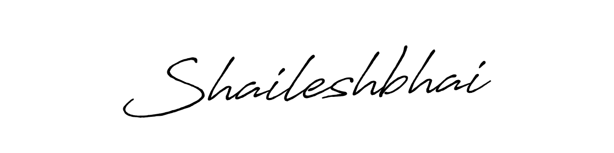 Make a beautiful signature design for name Shaileshbhai. With this signature (Antro_Vectra_Bolder) style, you can create a handwritten signature for free. Shaileshbhai signature style 7 images and pictures png