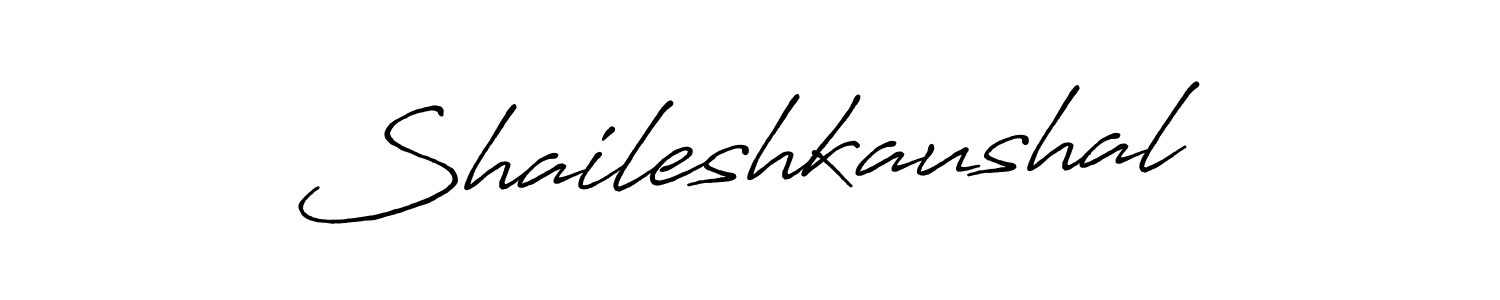 Create a beautiful signature design for name Shaileshkaushal. With this signature (Antro_Vectra_Bolder) fonts, you can make a handwritten signature for free. Shaileshkaushal signature style 7 images and pictures png