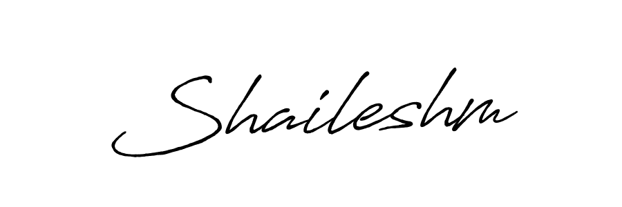 Create a beautiful signature design for name Shaileshm. With this signature (Antro_Vectra_Bolder) fonts, you can make a handwritten signature for free. Shaileshm signature style 7 images and pictures png