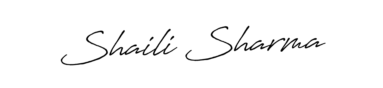 You should practise on your own different ways (Antro_Vectra_Bolder) to write your name (Shaili Sharma) in signature. don't let someone else do it for you. Shaili Sharma signature style 7 images and pictures png