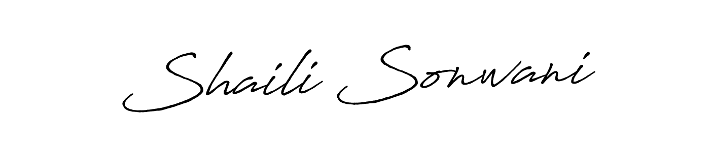 It looks lik you need a new signature style for name Shaili Sonwani. Design unique handwritten (Antro_Vectra_Bolder) signature with our free signature maker in just a few clicks. Shaili Sonwani signature style 7 images and pictures png
