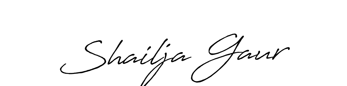 This is the best signature style for the Shailja Gaur name. Also you like these signature font (Antro_Vectra_Bolder). Mix name signature. Shailja Gaur signature style 7 images and pictures png