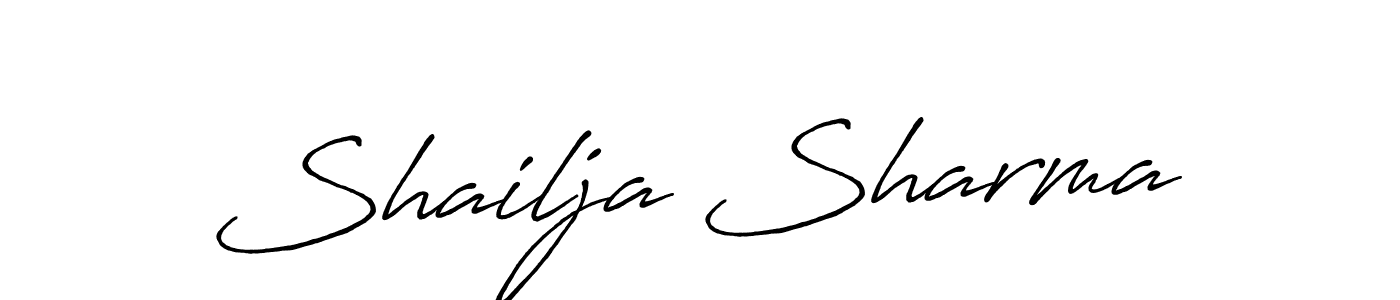 Use a signature maker to create a handwritten signature online. With this signature software, you can design (Antro_Vectra_Bolder) your own signature for name Shailja Sharma. Shailja Sharma signature style 7 images and pictures png