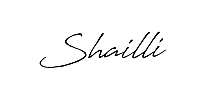 Design your own signature with our free online signature maker. With this signature software, you can create a handwritten (Antro_Vectra_Bolder) signature for name Shailli. Shailli signature style 7 images and pictures png