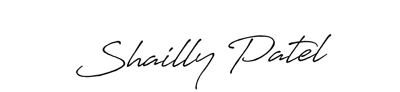 Similarly Antro_Vectra_Bolder is the best handwritten signature design. Signature creator online .You can use it as an online autograph creator for name Shailly Patel. Shailly Patel signature style 7 images and pictures png