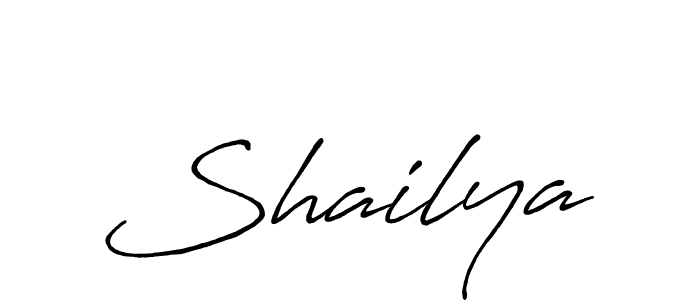 Design your own signature with our free online signature maker. With this signature software, you can create a handwritten (Antro_Vectra_Bolder) signature for name Shailya. Shailya signature style 7 images and pictures png