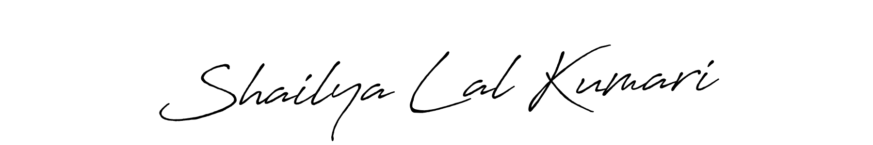 Design your own signature with our free online signature maker. With this signature software, you can create a handwritten (Antro_Vectra_Bolder) signature for name Shailya Lal Kumari. Shailya Lal Kumari signature style 7 images and pictures png