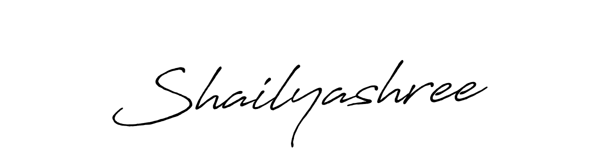 Make a beautiful signature design for name Shailyashree. With this signature (Antro_Vectra_Bolder) style, you can create a handwritten signature for free. Shailyashree signature style 7 images and pictures png