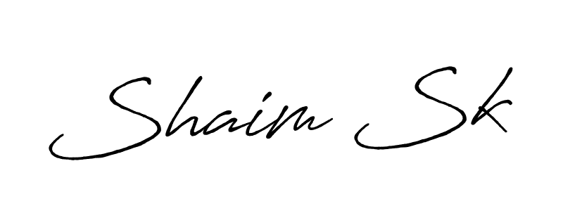 How to Draw Shaim Sk signature style? Antro_Vectra_Bolder is a latest design signature styles for name Shaim Sk. Shaim Sk signature style 7 images and pictures png