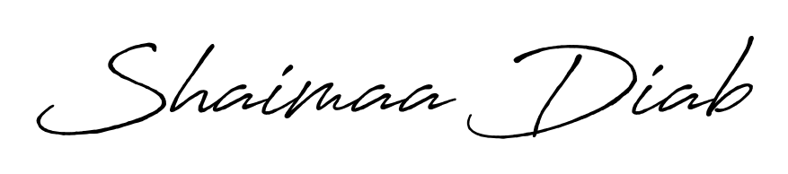An effortless, minimalist signature concept for Shaimaa Diab using Antro_Vectra_Bolder design. Clean lines that look great on any document. Shaimaa Diab signature style 7 images and pictures png