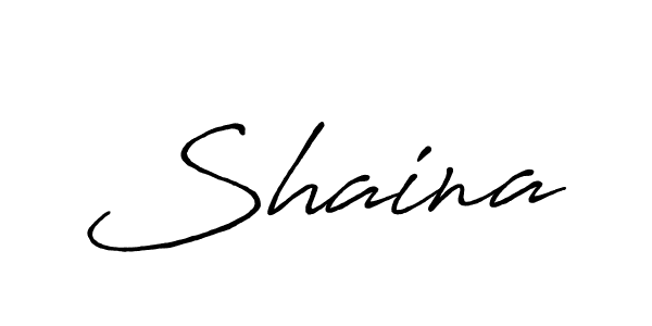 Use a signature maker to create a handwritten signature online. With this signature software, you can design (Antro_Vectra_Bolder) your own signature for name Shaina. Shaina signature style 7 images and pictures png