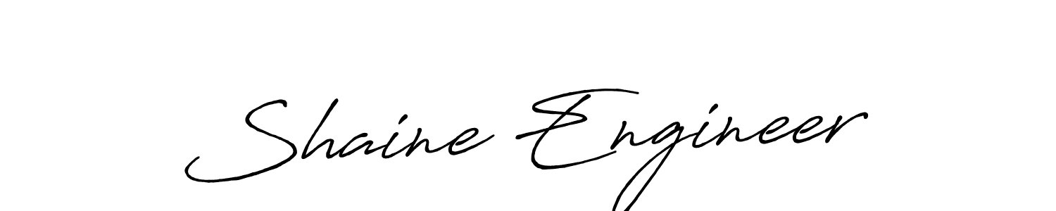 Use a signature maker to create a handwritten signature online. With this signature software, you can design (Antro_Vectra_Bolder) your own signature for name Shaine Engineer. Shaine Engineer signature style 7 images and pictures png