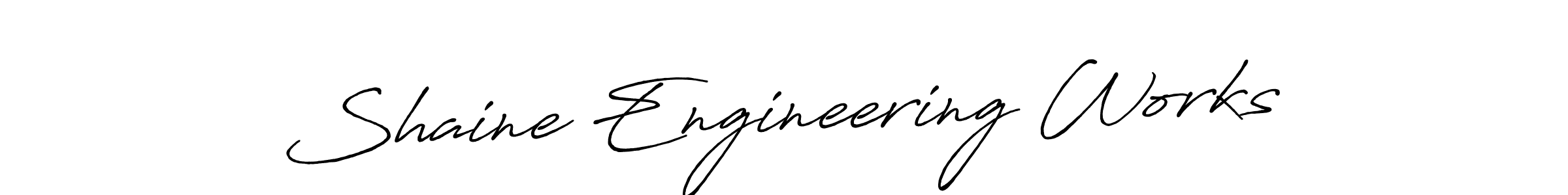 Make a beautiful signature design for name Shaine Engineering Works. Use this online signature maker to create a handwritten signature for free. Shaine Engineering Works signature style 7 images and pictures png