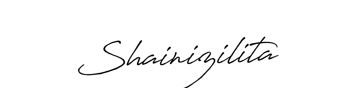 How to make Shainizilita signature? Antro_Vectra_Bolder is a professional autograph style. Create handwritten signature for Shainizilita name. Shainizilita signature style 7 images and pictures png