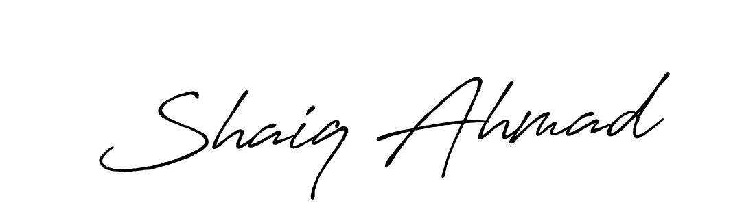 The best way (Antro_Vectra_Bolder) to make a short signature is to pick only two or three words in your name. The name Shaiq Ahmad include a total of six letters. For converting this name. Shaiq Ahmad signature style 7 images and pictures png