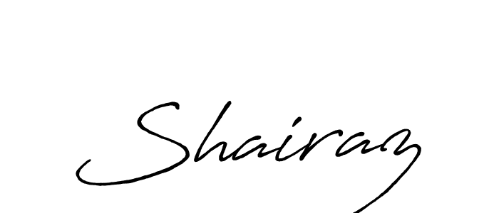 How to make Shairaz name signature. Use Antro_Vectra_Bolder style for creating short signs online. This is the latest handwritten sign. Shairaz signature style 7 images and pictures png