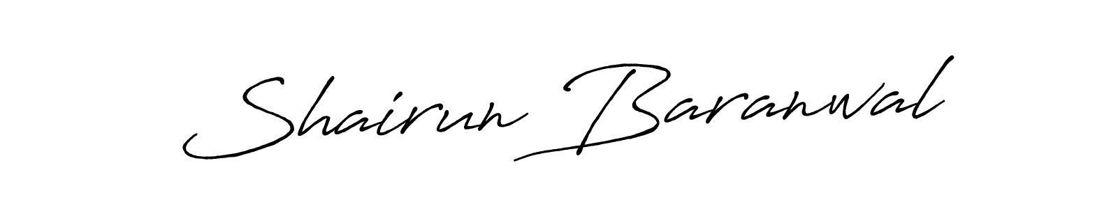 Once you've used our free online signature maker to create your best signature Antro_Vectra_Bolder style, it's time to enjoy all of the benefits that Shairun Baranwal name signing documents. Shairun Baranwal signature style 7 images and pictures png