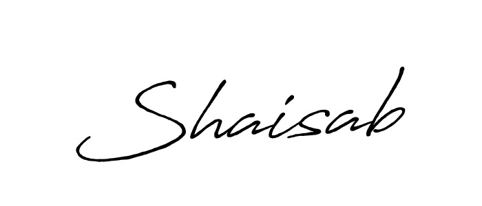 It looks lik you need a new signature style for name Shaisab. Design unique handwritten (Antro_Vectra_Bolder) signature with our free signature maker in just a few clicks. Shaisab signature style 7 images and pictures png