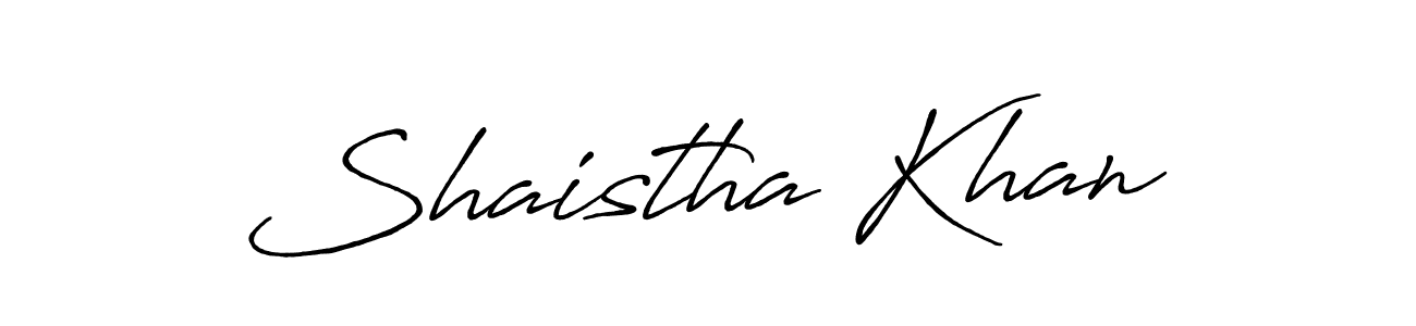 How to make Shaistha Khan signature? Antro_Vectra_Bolder is a professional autograph style. Create handwritten signature for Shaistha Khan name. Shaistha Khan signature style 7 images and pictures png