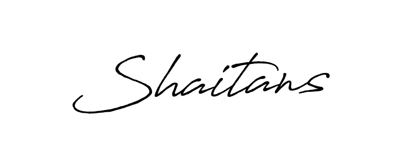 How to make Shaitans signature? Antro_Vectra_Bolder is a professional autograph style. Create handwritten signature for Shaitans name. Shaitans signature style 7 images and pictures png
