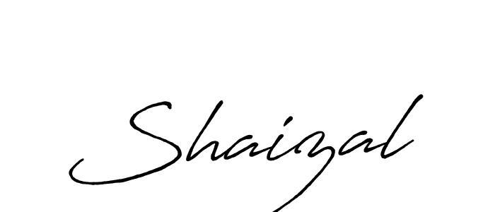 How to make Shaizal name signature. Use Antro_Vectra_Bolder style for creating short signs online. This is the latest handwritten sign. Shaizal signature style 7 images and pictures png