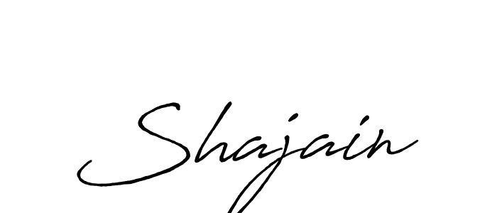 Use a signature maker to create a handwritten signature online. With this signature software, you can design (Antro_Vectra_Bolder) your own signature for name Shajain. Shajain signature style 7 images and pictures png