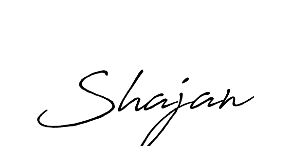 Use a signature maker to create a handwritten signature online. With this signature software, you can design (Antro_Vectra_Bolder) your own signature for name Shajan. Shajan signature style 7 images and pictures png