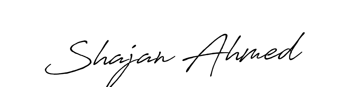 Use a signature maker to create a handwritten signature online. With this signature software, you can design (Antro_Vectra_Bolder) your own signature for name Shajan Ahmed. Shajan Ahmed signature style 7 images and pictures png