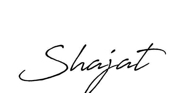 How to make Shajat signature? Antro_Vectra_Bolder is a professional autograph style. Create handwritten signature for Shajat name. Shajat signature style 7 images and pictures png