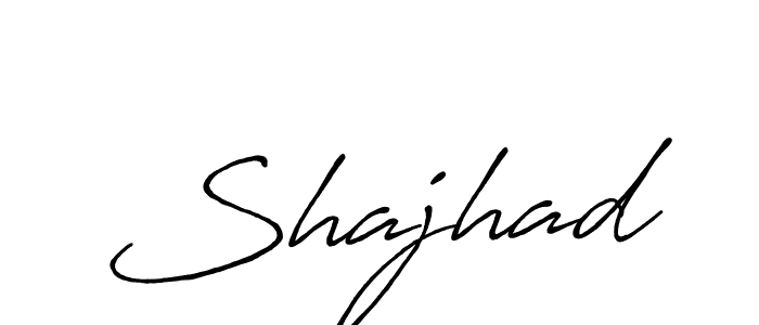 How to make Shajhad name signature. Use Antro_Vectra_Bolder style for creating short signs online. This is the latest handwritten sign. Shajhad signature style 7 images and pictures png