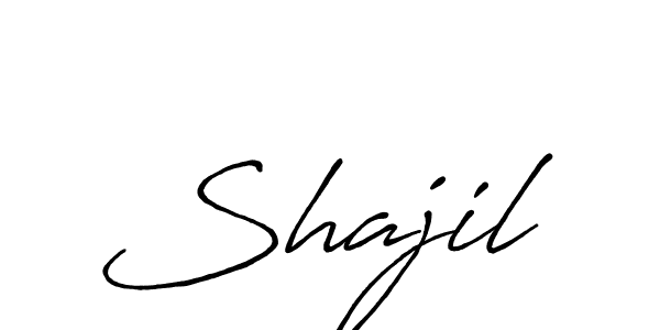 Similarly Antro_Vectra_Bolder is the best handwritten signature design. Signature creator online .You can use it as an online autograph creator for name Shajil. Shajil signature style 7 images and pictures png