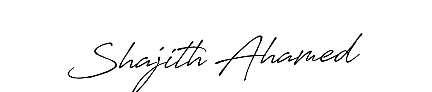 Make a beautiful signature design for name Shajith Ahamed. With this signature (Antro_Vectra_Bolder) style, you can create a handwritten signature for free. Shajith Ahamed signature style 7 images and pictures png