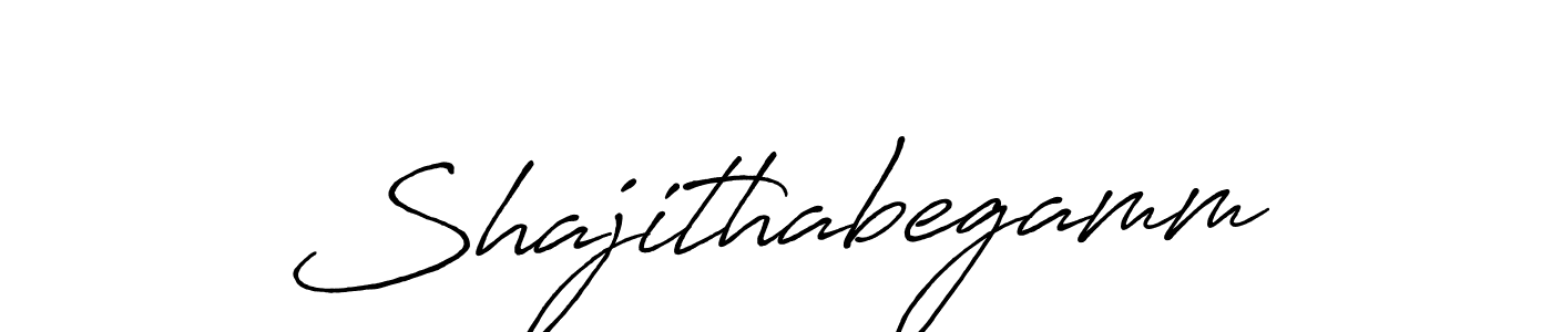 It looks lik you need a new signature style for name Shajithabegamm. Design unique handwritten (Antro_Vectra_Bolder) signature with our free signature maker in just a few clicks. Shajithabegamm signature style 7 images and pictures png