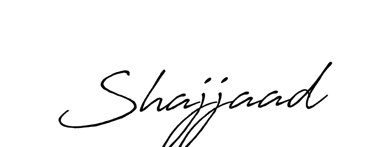 Make a beautiful signature design for name Shajjaad. With this signature (Antro_Vectra_Bolder) style, you can create a handwritten signature for free. Shajjaad signature style 7 images and pictures png