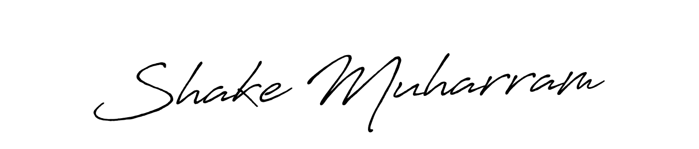 Use a signature maker to create a handwritten signature online. With this signature software, you can design (Antro_Vectra_Bolder) your own signature for name Shake Muharram. Shake Muharram signature style 7 images and pictures png