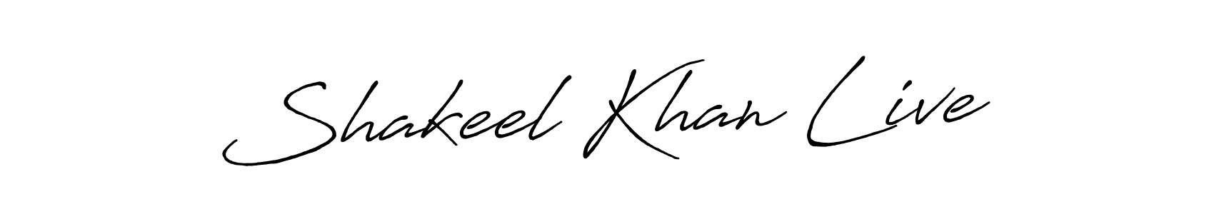 The best way (Antro_Vectra_Bolder) to make a short signature is to pick only two or three words in your name. The name Shakeel Khan Live include a total of six letters. For converting this name. Shakeel Khan Live signature style 7 images and pictures png